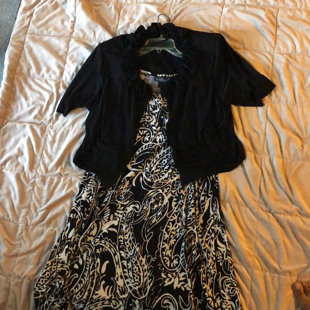 Black and white dress with jacket